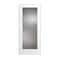 Trimlite Primed 1Lite Rain Tempered Glass Interior French 71/4" RH Prehung Door Brushed Chrome Hinges 3068pri1501RAITRH26D714 - alternate 1